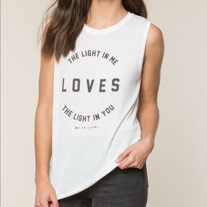 Spiritual Gangster Light in Me Chakra Tank NWT